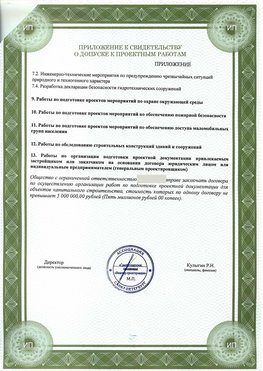 Приложение к свидетельство о допуске к проектным работа Сковородино СРО в проектировании